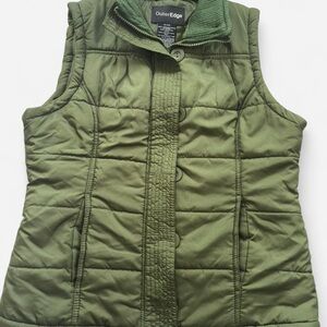 Outer Edge Women's Olive Quilted Vest